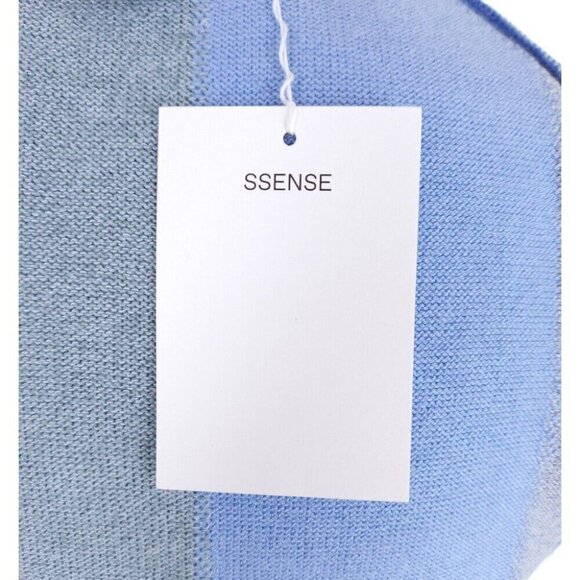 Comme Des Garcons Striped-Pattern Knit Sweater Vest Size M Blue - Picture 6 of 9